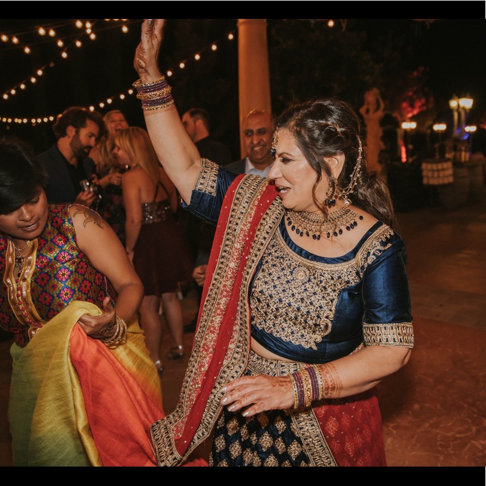 Royal Blue and Red Plus Size Lehenga (jewelry sold separately!)